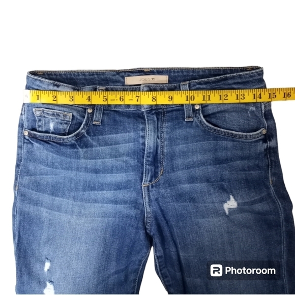 Joe's Jeans Ripped Distressed Skinny Fit Ankle Shark Bite Hem Jens Size 28 - Picture 10 of 16